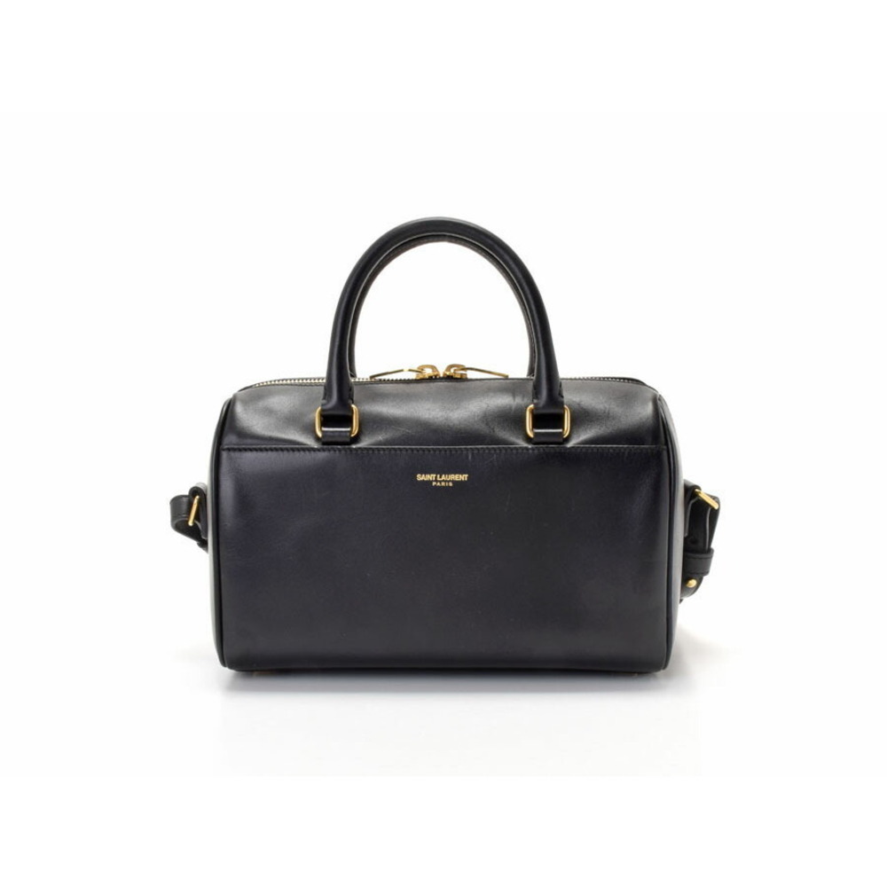 Saint Laurent Baby Duffle Bag Black Calfskin
